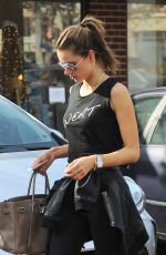 ALESSANDRA AMBROSIO Leaves a Gym in Los Angeles 12/09/2016