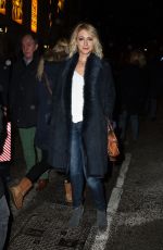 ALI BASTIAN at a Christmas Carol Play in London 12/20/2016