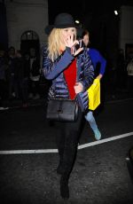 AMANDA HOLDEN Leaves Dominion Theatre after Performing 