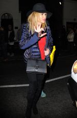 AMANDA HOLDEN Leaves Dominion Theatre after Performing 