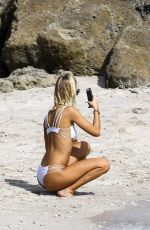 AMANDA KAYLOR and CALLIE CATTANEO in Bikinis on the Beach in Miami 12/15/2016