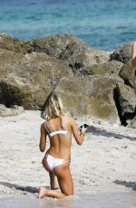 AMANDA KAYLOR and CALLIE CATTANEO in Bikinis on the Beach in Miami 12/15/2016