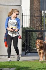 AMANDA SEYFRIED and Her Dog Finn Out in Los Angeles 12/14/2016