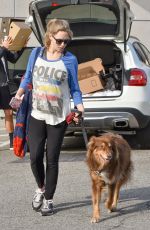 AMANDA SEYFRIED and Her Dog Finn Out in Los Angeles 12/14/2016