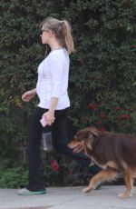 AMANDA SEYFRIED Out with Her Dog in Los Angeles 12/07/2016