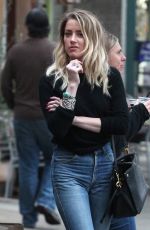 AMBER HEARD in Jeans Out in Los Angeles 12/10/2016