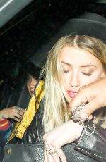 AMBER HEARD Leaves Nice Guy in West Hollywood 12/19/2016