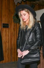 AMBER HEARD Leaves Nice Guy in West Hollywood 12/19/2016