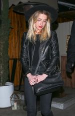 AMBER HEARD Leaves Nice Guy in West Hollywood 12/19/2016
