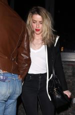 AMBER HEARD Leaves No Name Club in Los Angeles 11/29/2016