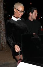 AMBER ROSE Leaves Delilah Nightclub in West Hollywood 12/09/2016