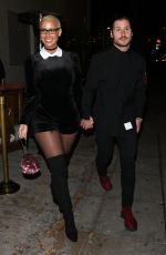 AMBER ROSE Leaves Delilah Nightclub in West Hollywood 12/09/2016
