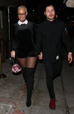 AMBER ROSE Leaves Delilah Nightclub in West Hollywood 12/09/2016