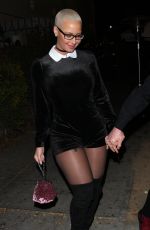 AMBER ROSE Leaves Delilah Nightclub in West Hollywood 12/09/2016