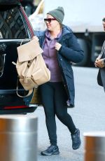 AMY SCHUMER Arrives to Her Hotel in New York 12/19/2016