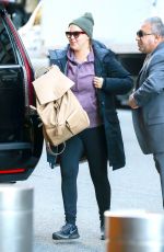 AMY SCHUMER Arrives to Her Hotel in New York 12/19/2016