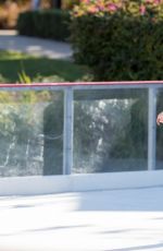 ANA BRAGA Out Ice Skating in Los Angeles 12/07/2016