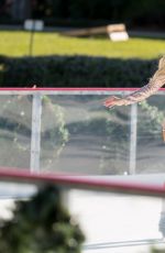 ANA BRAGA Out Ice Skating in Los Angeles 12/07/2016