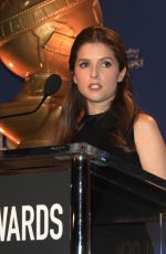 ANNA KENDRICK at 74th Golden Globe Awards Nominations in Beverly Hills 12/12/2016