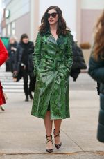 ANNE HATHAWAY on the Set of 