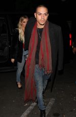 ASHLEE SIMPSON and Evan Ross Night Out in West Hollywood 12/14/2016