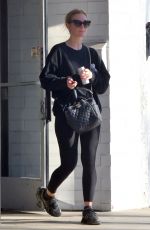 ASHLEE SIMPSON Leaves a Gym in Studio City 12/28/2016
