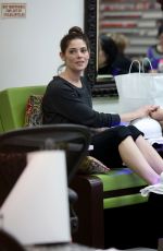 ASHLEY GREENE at a Nail Salon in Los Angeles 12/15/2016