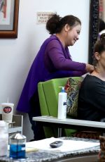 ASHLEY GREENE at a Nail Salon in Los Angeles 12/15/2016