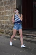 ASHLEY GREENE in Denim Shorts at Sake Restaurant in Sydney 12/30/2016