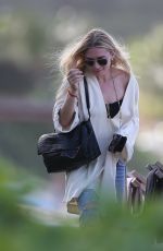 ASHLEY OLSEN Out and About in St. Barth 12/27/2016