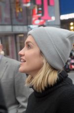 ASHLEY ROBERTS at Times Square in New York 12/08/2016