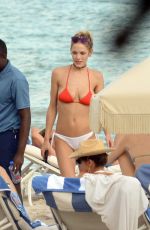 ASHLEY SMITH  in Bikini on the Beach in Miami 12/14/2016