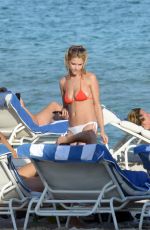ASHLEY SMITH  in Bikini on the Beach in Miami 12/14/2016