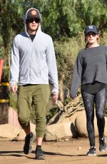 ASHLEY TISDALE and Her Husband Hiking Out in Los Angeles 12/17/2016