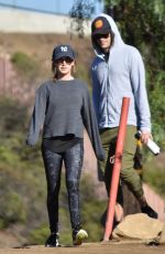 ASHLEY TISDALE and Her Husband Hiking Out in Los Angeles 12/17/2016