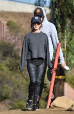 ASHLEY TISDALE and Her Husband Hiking Out in Los Angeles 12/17/2016