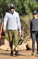 ASHLEY TISDALE and Her Husband Hiking Out in Los Angeles 12/17/2016
