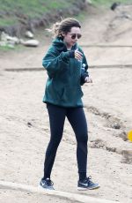 ASHLEY TISDALE Hiking at Runyon Canyon in Los Angeles 12/15/2016