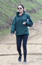 ASHLEY TISDALE Hiking at Runyon Canyon in Los Angeles 12/15/2016