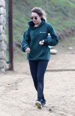 ASHLEY TISDALE Hiking at Runyon Canyon in Los Angeles 12/15/2016