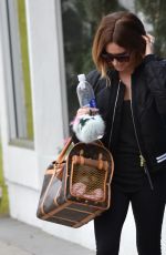 ASHLEY TISDALE Out Shopping in Studio City 12/12/2016