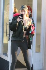 BELLA and DANI THORNE Leaves a Gym in Los Angeles 12/08/2016