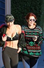 BELLA and DANI THORNE Leaves a Gym in Los Angeles 12/08/2016