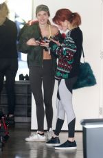 BELLA and DANI THORNE Leaves a Gym in Los Angeles 12/08/2016