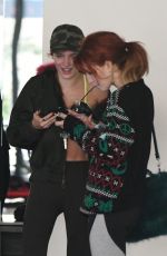 BELLA and DANI THORNE Leaves a Gym in Los Angeles 12/08/2016