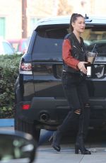 BELLA HADID Arrives at Chrome Hearts Offices in Los Angeles 12/14/2016