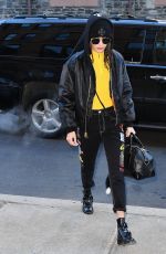 BELLA HADID Leaves Her Apartment in New York 12/16/2016