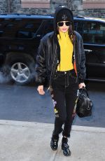 BELLA HADID Leaves Her Apartment in New York 12/16/2016