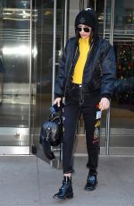 BELLA HADID Leaves Her Apartment in New York 12/16/2016