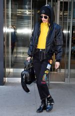 BELLA HADID Leaves Her Apartment in New York 12/16/2016